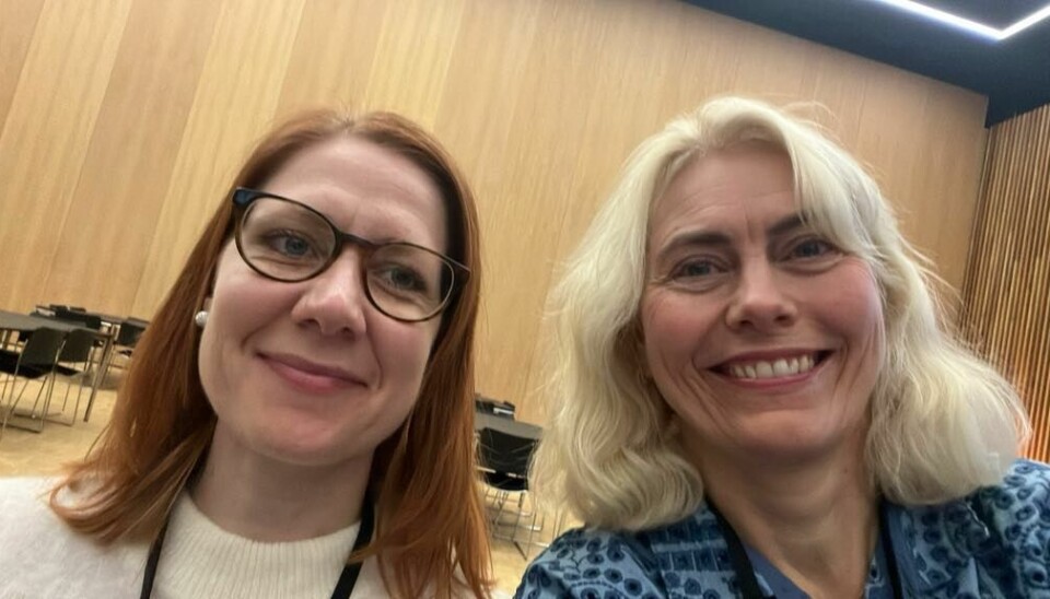NLFs representanter på Unio-kongressen. Therese Sandåker Bugaarden og Katrine Kvisgaard