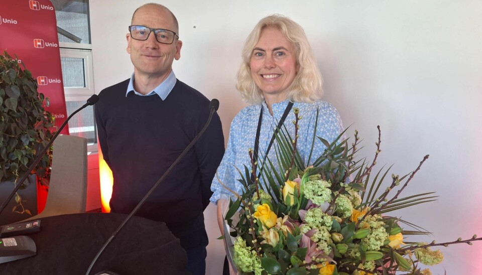 Leder i Unio, Steffen Handal og leder i Norsk logopedforbund, Katrine Kvisgaard